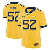 West Virginia Mountaineers 52 Najee Goode Yellow College Football Jersey Dzhi,baseball caps,new era cap wholesale,wholesale hats